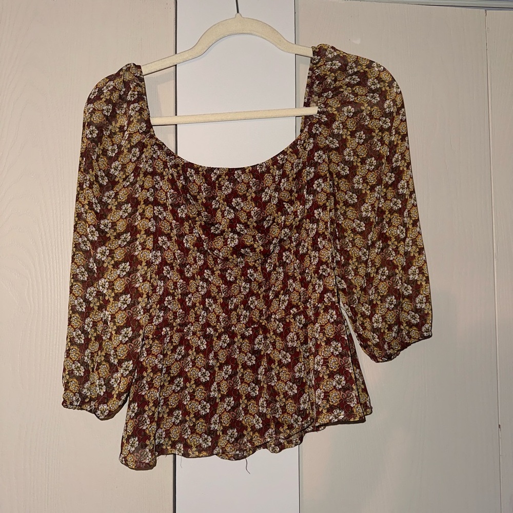 Floral Print Women's Top